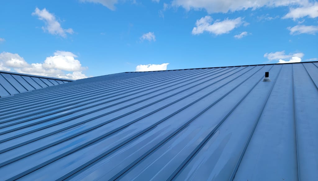 Professional soft wash roof cleaning service